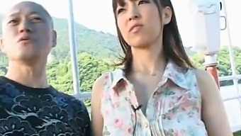 Public Voyeur Captures Naughty Asian Babe In Outdoor Action