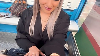 A Young Girl Enjoys A Blowjob And A Ride From Her Stepbrother'S Friend While On A Cable Car In California