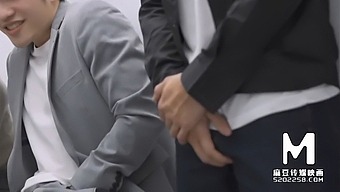 Asian Group Sex With Oral And Blowjob