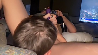 Lesbian Caretaker And Bisexual Partner Explore New Sex Toy Together